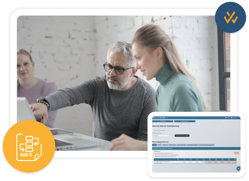 Online Unternehmensbewertung mit einem Beispiel mit Kunde in Aktion