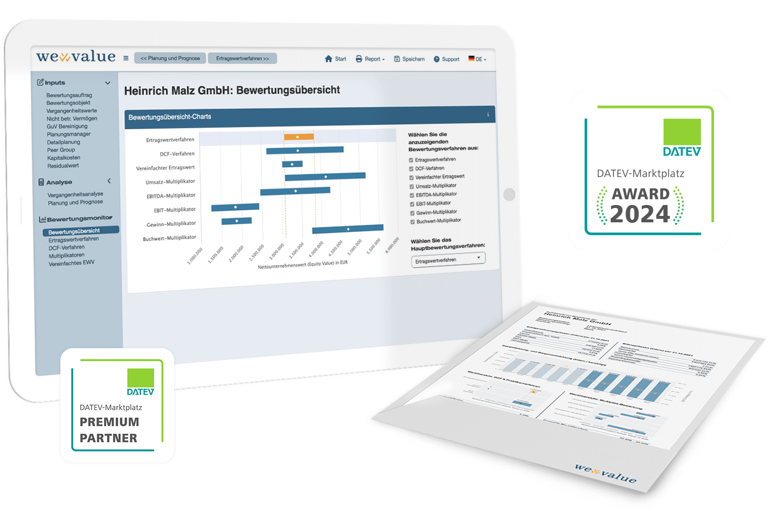 Online Unternehmensbewertung mit DATEV Marktplatzaward 2024